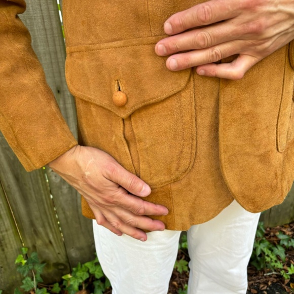 Vintage All-Suede Ranch Blazer—Men's M—Hollywood Hippie Chic—Handmade in Mexico? - Picture 4 of 13
